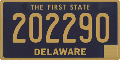DE license plate 202290