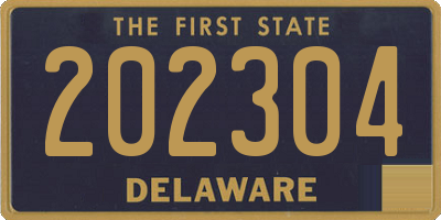 DE license plate 202304