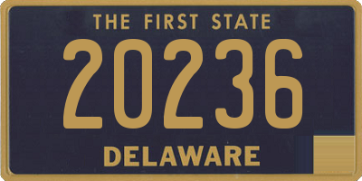 DE license plate 20236