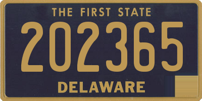 DE license plate 202365