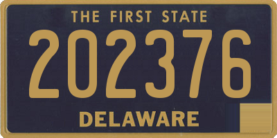 DE license plate 202376