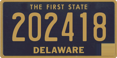 DE license plate 202418