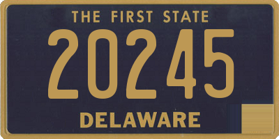 DE license plate 20245