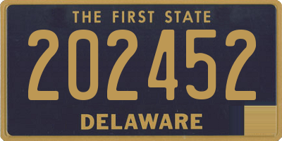 DE license plate 202452
