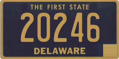 DE license plate 20246