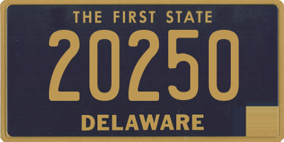 DE license plate 20250