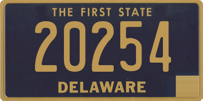 DE license plate 20254