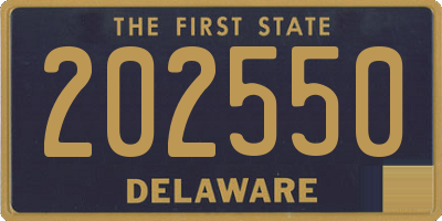 DE license plate 202550
