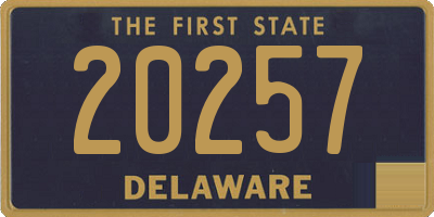 DE license plate 20257