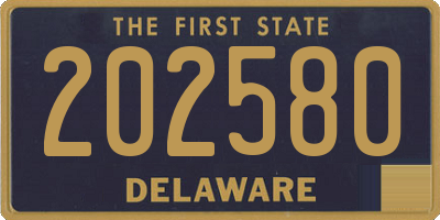 DE license plate 202580