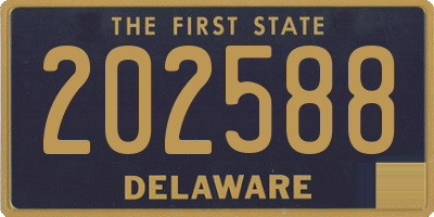 DE license plate 202588