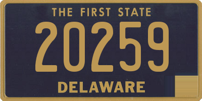 DE license plate 20259