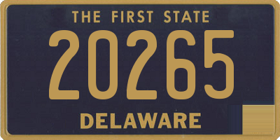 DE license plate 20265