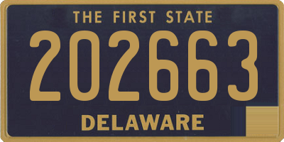 DE license plate 202663