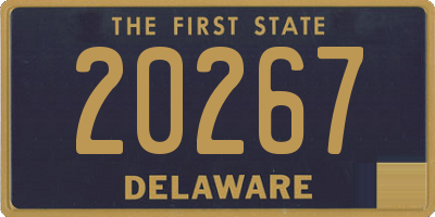 DE license plate 20267