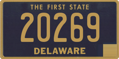 DE license plate 20269