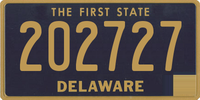 DE license plate 202727