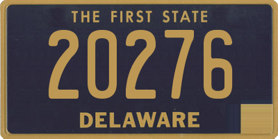 DE license plate 20276