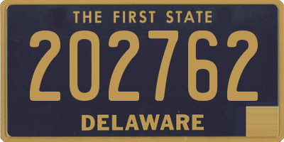 DE license plate 202762
