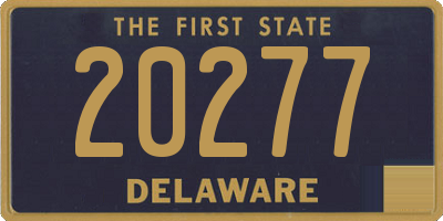 DE license plate 20277