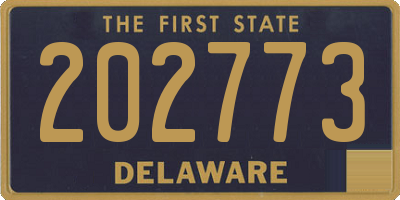 DE license plate 202773