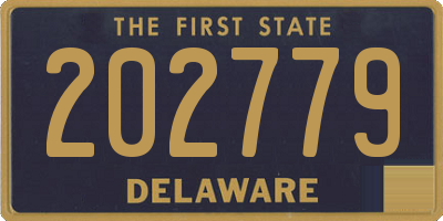 DE license plate 202779