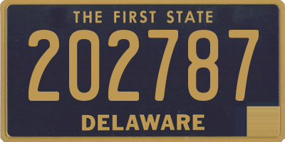 DE license plate 202787