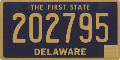 DE license plate 202795