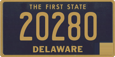 DE license plate 20280