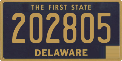 DE license plate 202805
