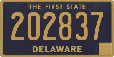 DE license plate 202837