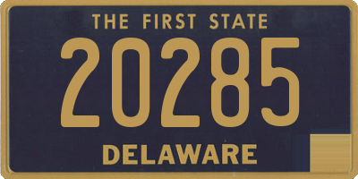 DE license plate 20285