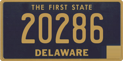 DE license plate 20286