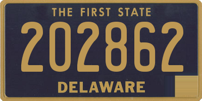 DE license plate 202862