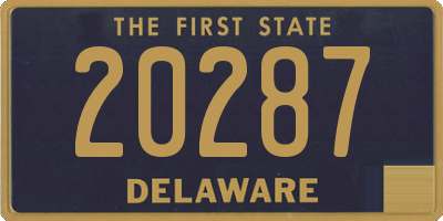 DE license plate 20287