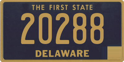 DE license plate 20288