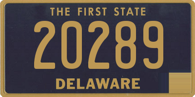 DE license plate 20289