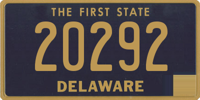 DE license plate 20292