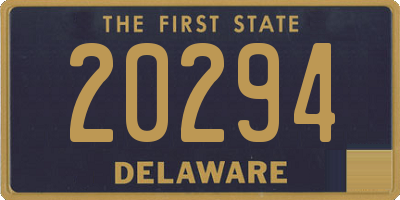 DE license plate 20294