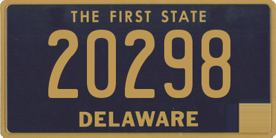 DE license plate 20298