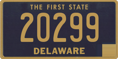 DE license plate 20299