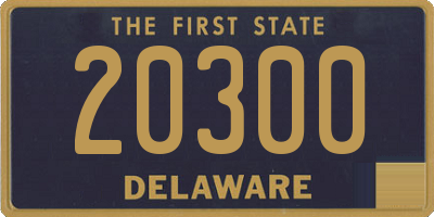 DE license plate 20300