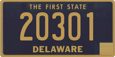 DE license plate 20301