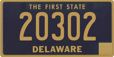 DE license plate 20302