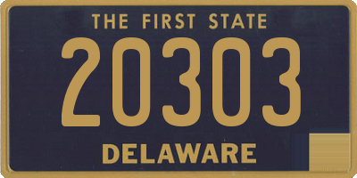 DE license plate 20303