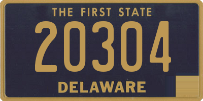 DE license plate 20304