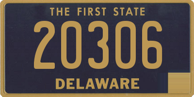 DE license plate 20306