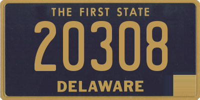 DE license plate 20308