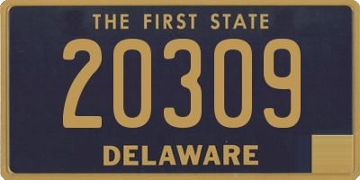 DE license plate 20309