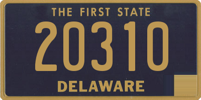 DE license plate 20310